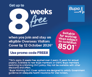 BUPA Q3 Working OVC 8 WF Offer 1 Sep 12 Oct 2026 Asset 300 x 250