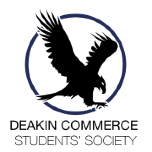 Deakin Commerce students society club logo
